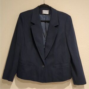 Vintage Pendleton Navy Women's Blazer - 38